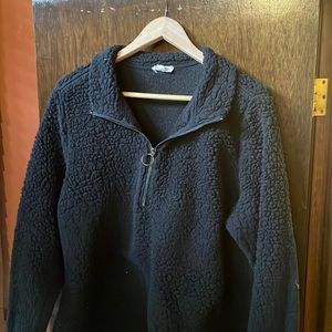 Pull over half zip fleece